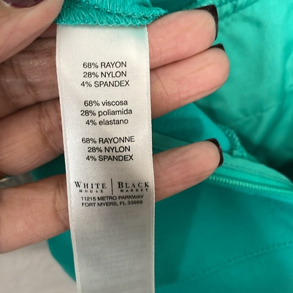 WHITE HOUSE BLACK MARKET Dress | Turquoise | Size 2 - Picture 9 of 10